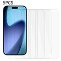 iPhone 17 Air Tempered Glass Screen Protector - 9H - Case Friendly - 5 Pcs. - Transparent