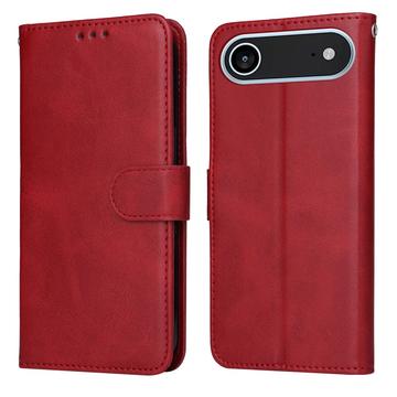 iPhone 17 Air Wallet Case with Stand - Red