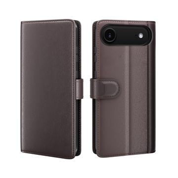 iPhone 17 Air Wallet Leather Case with Kickstand - Brown