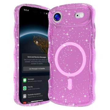 iPhone 17 Air Wave-Edge Laser Glitter MagSafe Case