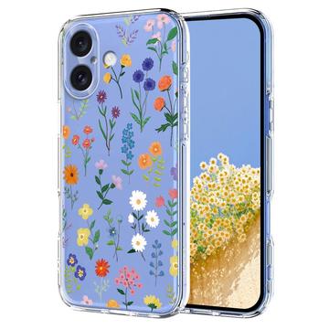 iPhone 17 Floral Pattern TPU Case - Daisies
