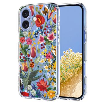 iPhone 17 Floral Pattern TPU Case - Lilies