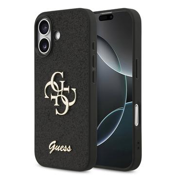 iPhone 17 Guess Fixed Glitter 4G Metal Logo Case