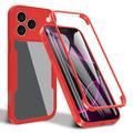 iPhone 17 Pro 360 Protection Series Case - Red / Clear