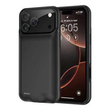 iPhone 17 Pro Backup Battery Case – 6000mAh - Black