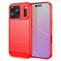 iPhone 17 Pro Brushed TPU Case - Carbon Fiber