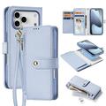 iPhone 17 Pro Dux Ducis Lawa Wallet Leather Case w. Magnetic Cover - Baby Blue