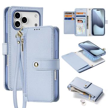 iPhone 17 Pro Dux Ducis Lawa Wallet Leather Case w. Magnetic Cover - Baby Blue