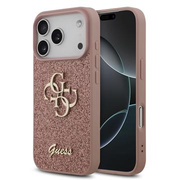 iPhone 17 Pro Guess Fixed Glitter 4G Metal Logo Case