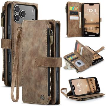 iPhone 17 Pro Max Caseme C30 Multifunctional Wallet Case - Brown