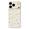 iPhone 17 Pro Max Cherry Pattern TPU Case - Beige