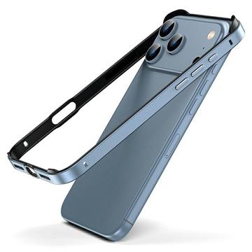 iPhone 17 Pro Max Metal Bumper with Raised Edges - Blue