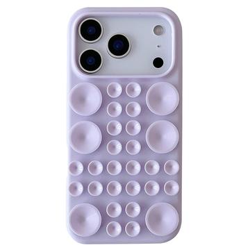 iPhone 17 Pro Max Silicone Case with Suction Cup - Light Purple