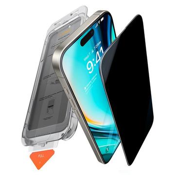 iPhone 17 Pro Torras GlassGo Privacy Tempered Glass Screen Protector with Auto-Align Frame