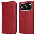 iPhone 17 Pro Wallet Case with Stand - Red