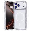 iPhone 17 Pro Wave-Edge Laser Glitter MagSafe Case - Clear