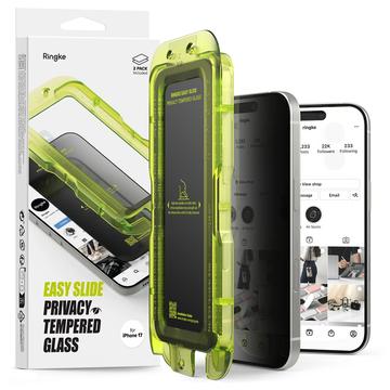 iPhone 17 Ringke Easy Slide Privacy Tempered Glass Screen Protector - 2 Pcs.