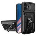 iPhone 17 Rotary Ring Hybrid Case with Camera Shield
