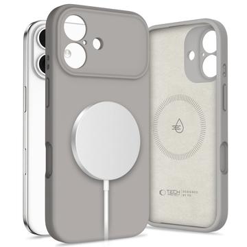 iPhone 17 Tech-Protect Liquid Silicone Case - MagSafe Compatible - Stone Grey