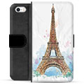 Prémiové peněženkové pouzdro iPhone 5/5S/SE - Paříž