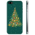 Pouzdro TPU iPhone 5/5S/SE - Vánoční strom