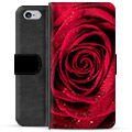 Prémiové peněženkové pouzdro iPhone 6 / 6S - Růže