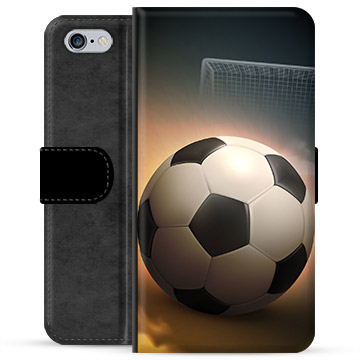 Prémiové peněženkové pouzdro iPhone 6 / 6S - Fotbal