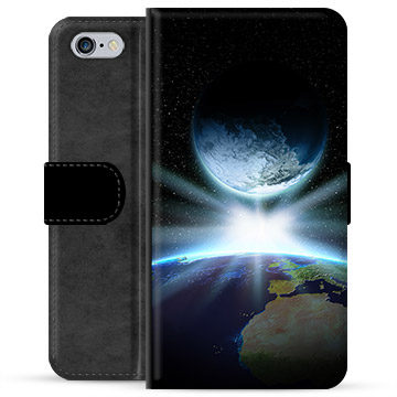 Prémiové peněženkové pouzdro iPhone 6 Plus / 6S Plus - Vesmír