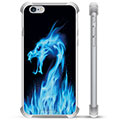 Hybridní pouzdro iPhone 6 / 6S - Modrý ohnivý drak
