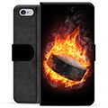 Prémiové peněženkové pouzdro iPhone 6 Plus / 6S Plus - Lední hokej