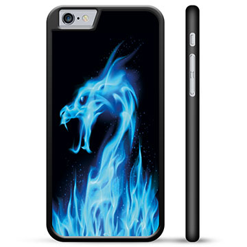 Ochranný kryt iPhone 6 / 6S - Modrý ohnivý drak