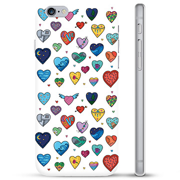 Pouzdro TPU iPhone 6 Plus / 6S Plus - Hearts