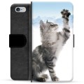 Prémiové peněženkové pouzdro iPhone 6 / 6S - Kočka
