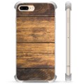 Hybridní pouzdro iPhone 7 Plus / iPhone 8 Plus - Dřevo