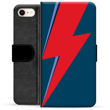 Prémiové peněženkové pouzdro iPhone 7/8/SE (2020)/SE (2022) - Blesk