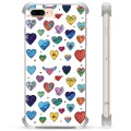 Hybridní pouzdro iPhone 7 Plus / iPhone 8 Plus - Hearts