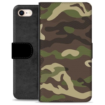 Prémiové peněženkové pouzdro iPhone 7/8/SE (2020)/SE (2022) - Camo