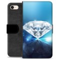 Prémiové peněženkové pouzdro iPhone 7/8/SE (2020)/SE (2022) - Diamant