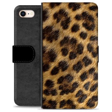 Prémiové peněženkové pouzdro iPhone 7/8/SE (2020)/SE (2022) - Leopard