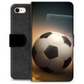 Prémiové peněženkové pouzdro iPhone 7/8/SE (2020)/SE (2022) - Fotbal