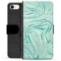 Prémiové peněženkové pouzdro iPhone 7/8/SE (2020)/SE (2022) - Zelená máta