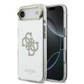 iPhone Air Guess Mirror 4G Glitter Logo Hybrid Case - MagSafe Compatible - Gold