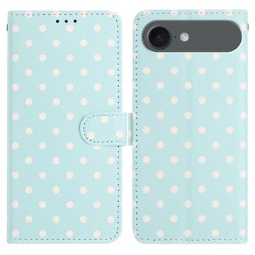 iPhone Air Polka Dot Pattern Wallet Case - Blue