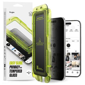 iPhone Air Ringke Easy Slide Privacy Tempered Glass Screen Protector - 2 Pcs.
