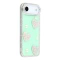 iPhone Air Sparkling Love and Pearl Hybrid Case - Green
