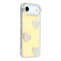 iPhone Air Sparkling Love and Pearl Hybrid Case - Yellow