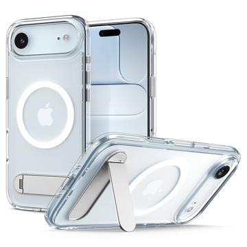 iPhone Air Spigen Ultra Hybrid S Mag MagSafe Case with Kickstand - White / Clear