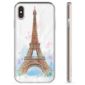 Pouzdro TPU iPhone X / iPhone XS - Paříž