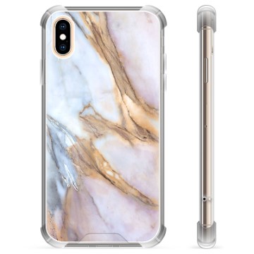 Hybridní pouzdro iPhone X / iPhone XS - Elegant Mramor