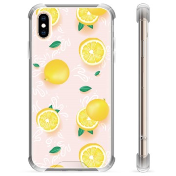 Hybridní pouzdro iPhone X / iPhone XS - Citronový vzor
